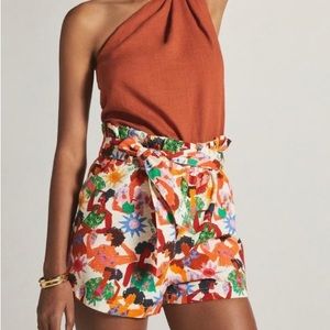 Farm Rio High Waisted Belted Shorts